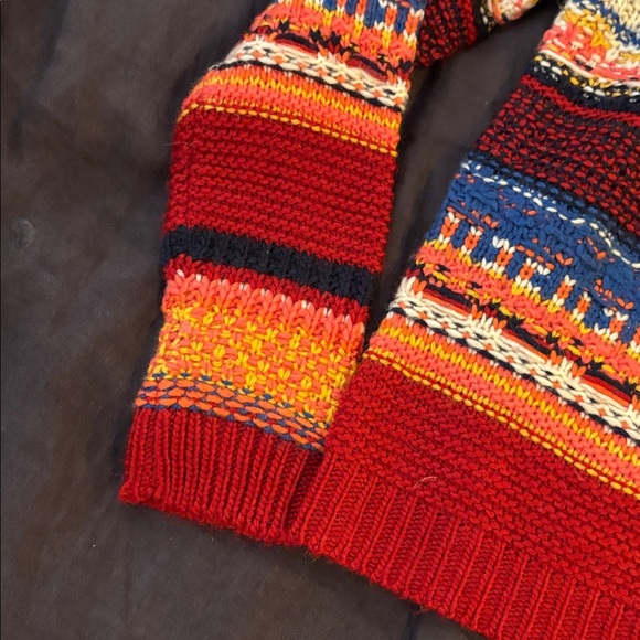 Striped Crew Neck Women's Sweater Colorful - Picture 5 of 7